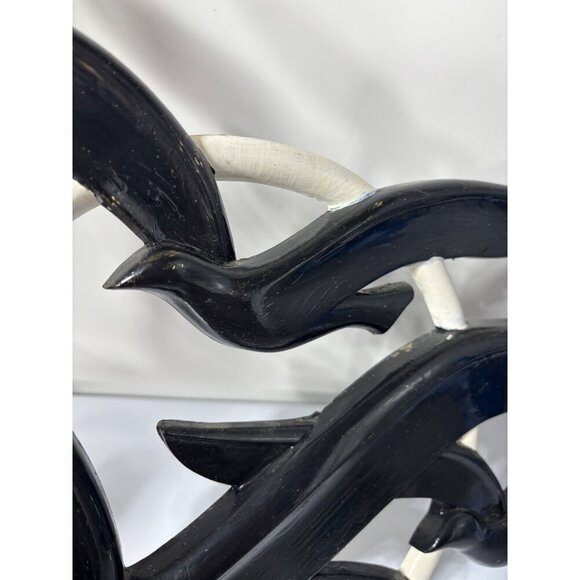 Vtg Syroco Black White Seagull Wall Art Coastal Decor‎ Large 27" Plastic - Picture 3 of 6